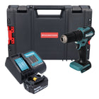 Makita DHP 483 SF1J-R akumulatorowa wiertarko-wkrętarka udarowa 18V 40Nm + 1x akumulator 3,0 Ah + ładowarka + RHINO