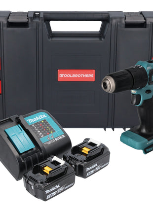 Makita DHP 483 SFJ-R Perceuse-visseuse à percussion sans fil 18V 40Nm + 2x batterie 3,0 Ah + chargeur + RHINO