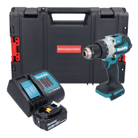 Makita DHP 489 SF1J-R cordless impact drill 18 V 73 Nm brushless + 1x rechargeable battery 3.0 Ah + charger + RHINO