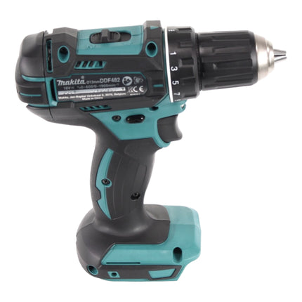 Taladro atornillador a batería Makita DDF 482 SF1J-R 18V 62Nm + 1x batería recargable 3.0 Ah + cargador + RHINO