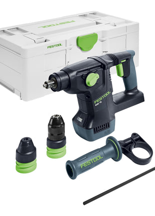 Festool KHC 18 EB-Basic martillo combinado a batería 18 V 2,6 J SDS-Plus Brushless (577447) + Systainer - sin batería, sin cargador