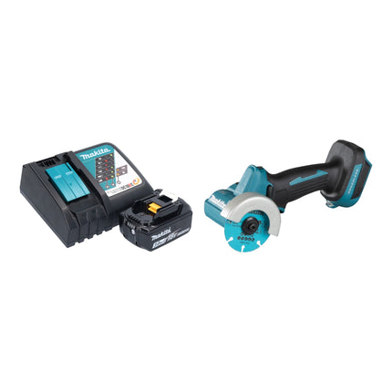 Makita DMC 300 RF1 cordless angle grinder 18 V 76 mm brushless + 1x rechargeable battery 3.0 Ah + charger