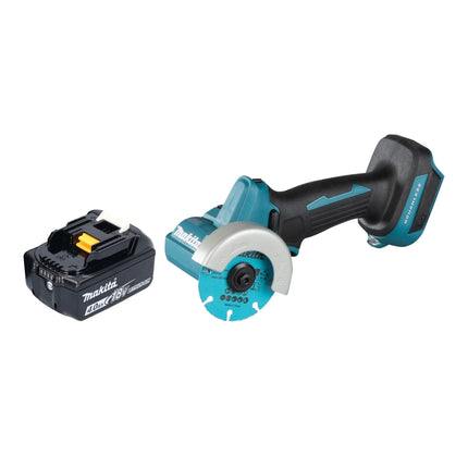 Makita DMC 300 M1 cordless angle grinder 18 V 76 mm brushless + 1x battery 4.0 Ah - without charger