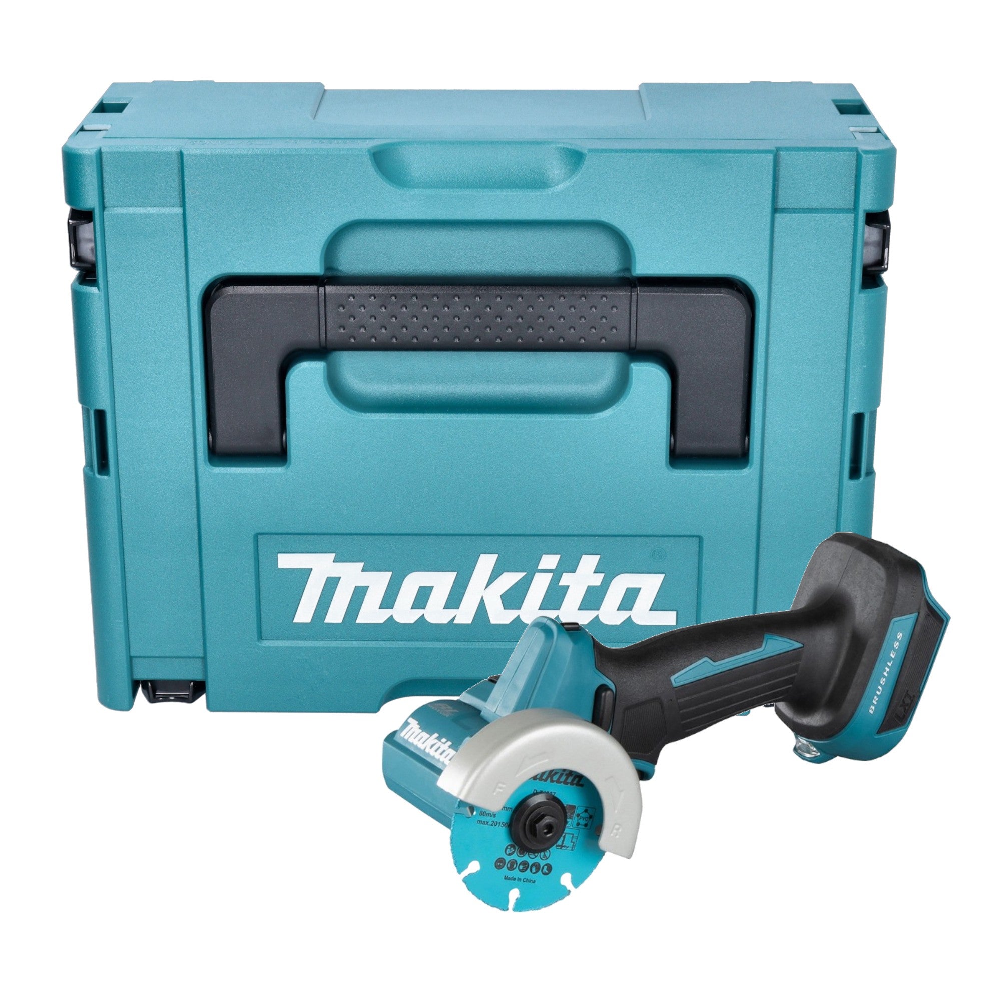 Makita DMC 300 ZJ Akku Winkelschleifer 18 V 76 mm Brushless Makpac ohne Akku ohne Ladegeraet 0 - toolbrothers