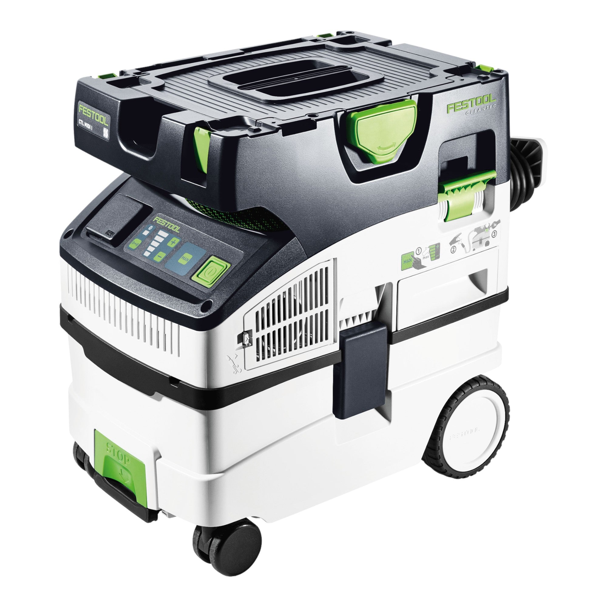 Festool CTL MIDI I CT F CLEANTEC Absaugmobil 15 l Staubkl L 578038 Bluetooth Fernbedienung Zubehoer 1 - toolbrothers