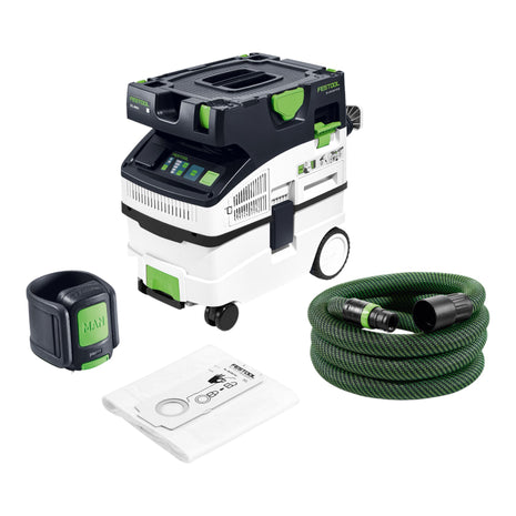 Festool CTL MIDI I CT-F CLEANTEC aspiratore mobile 15 l classe di polvere L ( 578038 ) + telecomando Bluetooth + accessori