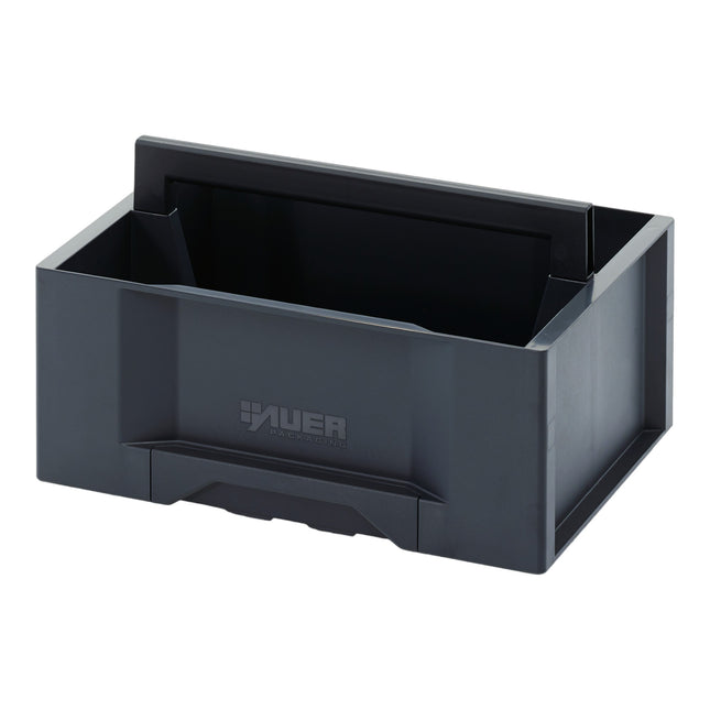 AUER Toolbox Basic tool case 400 x 300 x 230 mm grey ( TB W 4316 F1 ) open with handle