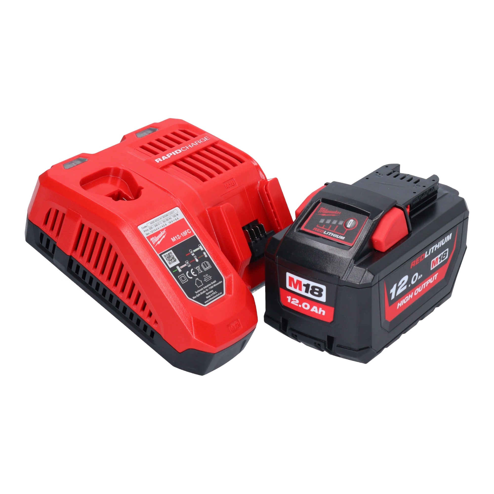 Milwaukee M18 FCHS 121 Akku Kettensaege 18 V 40 cm Brushless 4933464223 1x Akku 12 0 Ah Ladegeraet 2 - toolbrothers