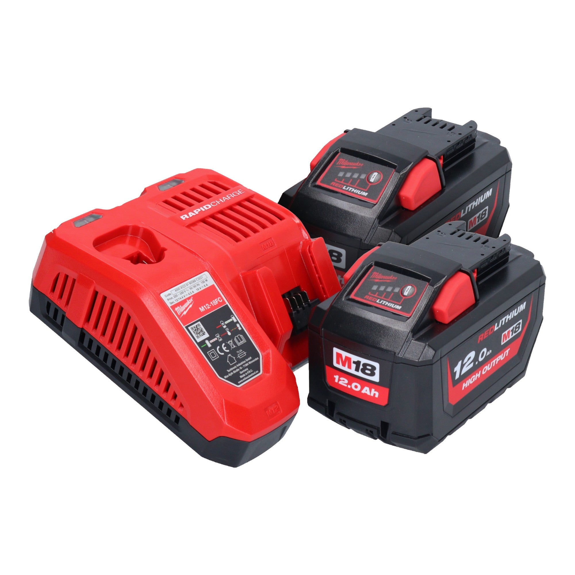 Milwaukee M18 FCHS 122 Akku Kettensaege 18 V 40 cm Brushless 2x Akku 12 0 Ah Ladegeraet 2 - toolbrothers