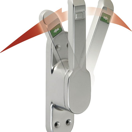 DENI VARIO bullone di azionamento porta DIN sinistra / destra anodizzato argento ( 3000255656 )