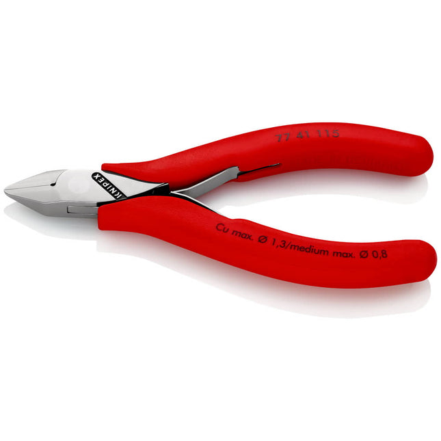 KNIPEX Electronics diagonal cutters length 115 mm shape 2 ( 4000810487 )
