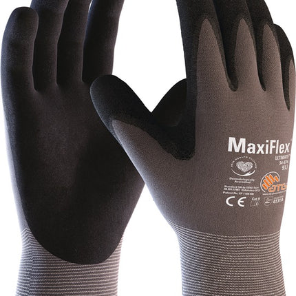 Guantes ATG MaxiFlex(R) Ultimate(TM) 34-874 talla 10 gris/negro ( 4702000183 )