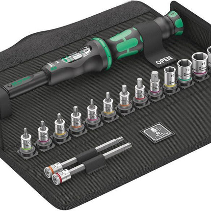 WERA torque wrench set Bicycle Set Torque 1 16-piece 2.5 - 25 Nm 1/4 ″ ( 8000544748 )