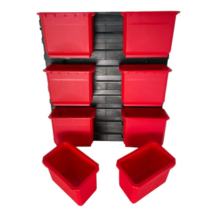 Qbrick System Container Set No. 2 Workshop wall 39 x 35 cm with 8 containers for System ONE and System TWO cases