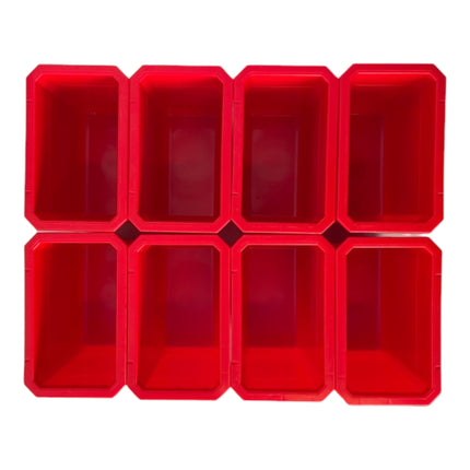Qbrick System Container Set No. 2 Workshop wall 39 x 35 cm with 8 containers for System ONE and System TWO cases