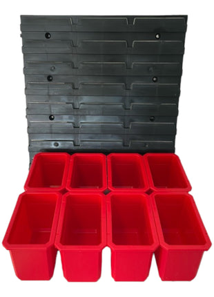 Qbrick System Container Set Nr. 2 Paroi d'atelier 39 x 35 cm avec 8 étagères pour valises System ONE et System TWO