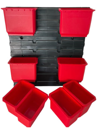 Qbrick System Container Set Nr. 2 Paroi d'atelier 39 x 35 cm avec 8 étagères pour valises System ONE et System TWO