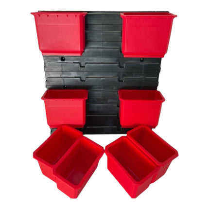Qbrick System Container Set No. 2 Workshop wall 39 x 35 cm with 8 containers for System ONE and System TWO cases