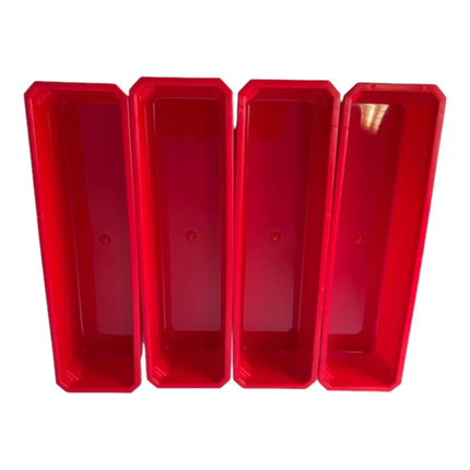 Qbrick System Container Set No. 4 Workshop wall 39 x 35 cm with 4 containers for PRO Organiser 100 Expert / 200 Expert / PRO Drawer 3