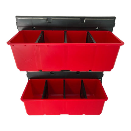 Qbrick System Container Set No. 5 Workshop wall 39 x 35 cm with 2 containers for ONE 200 Basic / Profi / Technik and ONE Organiser XL
