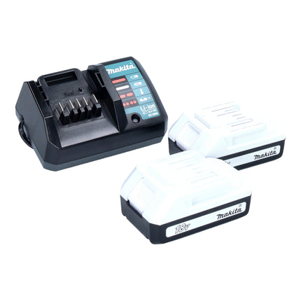 Makita DK18B56Y Kit spécial avec perceuse-visseuse à percussion HP488D et cisaille à herbe UM110D 18 V série G + 2x 1,5 Ah batterie + chargeur