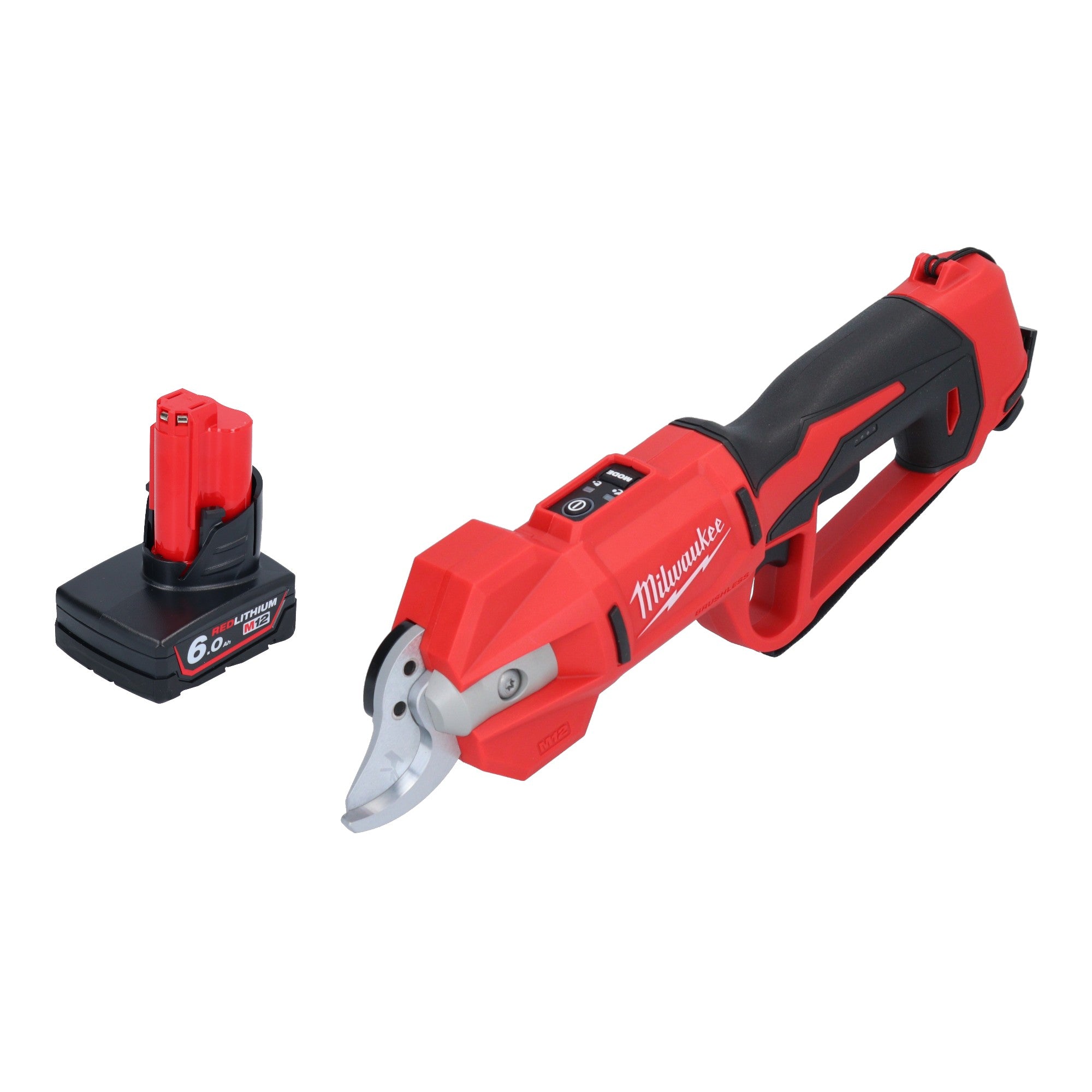 Milwaukee M12 BLPRS 601 Akku Astschere 12 V 32 mm 1x Akku 6 0 Ah ohne Ladegeraet 0 - toolbrothers