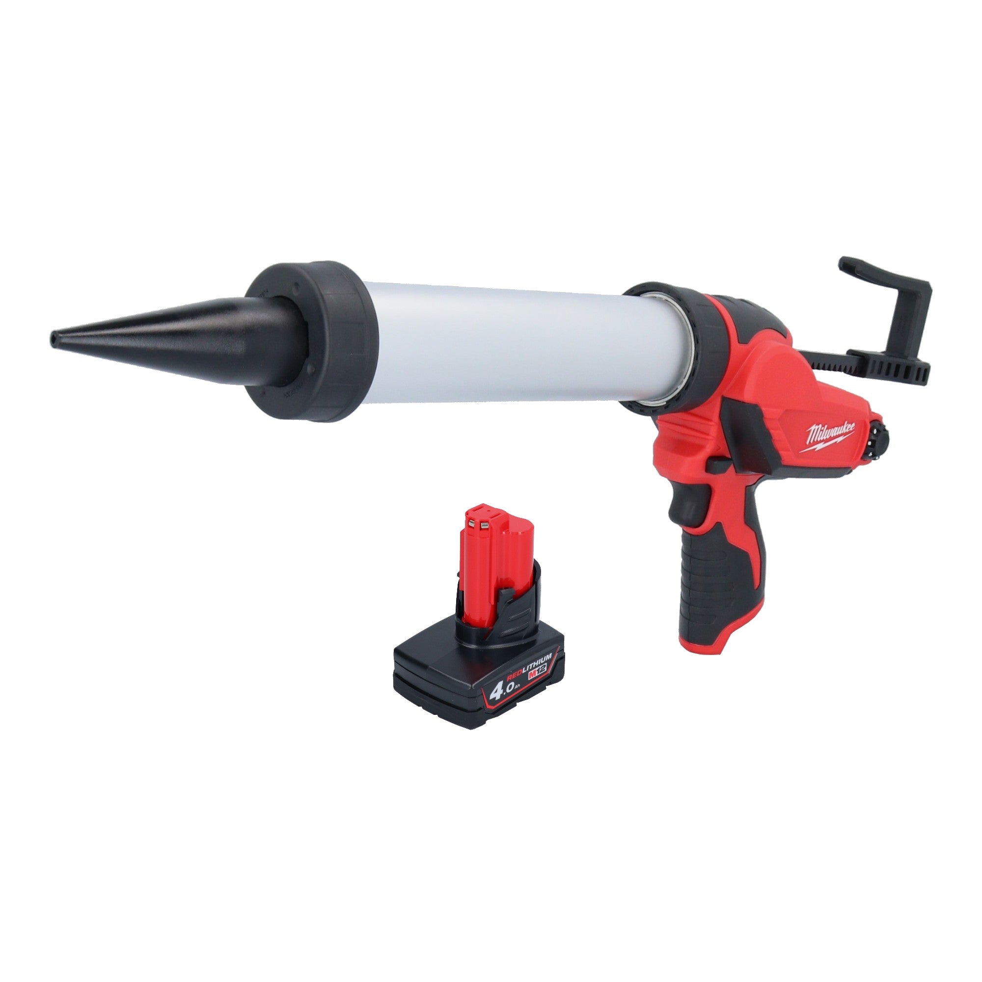 Milwaukee M12 PCG 400A 401 Akku Kartuschenpistole 12 V 400 ml 1x Akku 4 0 Ah ohne Ladegeraet 0 - toolbrothers