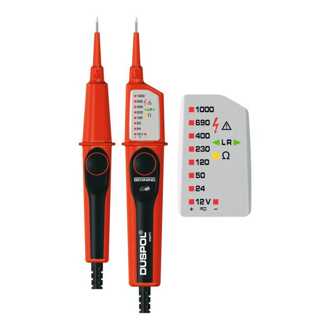 Comprobador de tensión/continuidad BENNING DUSPOL(R) expert 12-1000 V AC/DC ( 4000828828 )