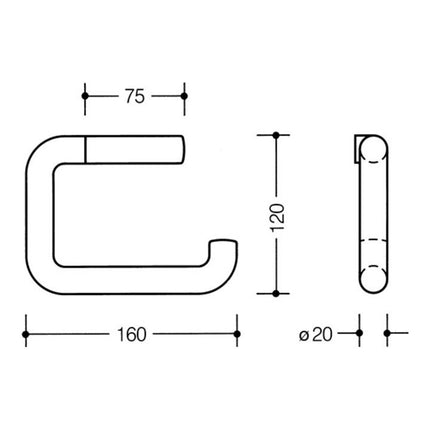 Porte-papier WC HEWI 477.21.100 99 Polyamide ( 3000205958 )