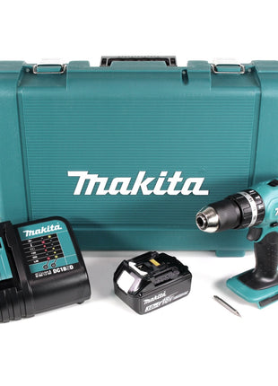 Makita DHP 453 SF 18 V Li-Ion Akku Schlagbohrschrauber in Kunststoffkoffer mit 1x BL 1830 3,0 Ah Akku + DC18SD Ladegerät - Toolbrothers