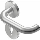 Demi-garniture coupe-feu BKS Rondo Rosette en acier inoxydable D/- ( 3000253085 )