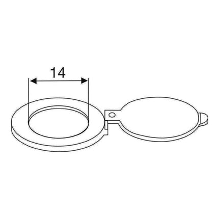BMB Schließer für Türspion Messing verchromt ( 3000259207 )