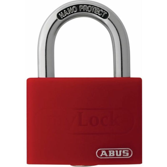Candado de cilindro ABUS T65AL/40 rojo Lock-Tag anchura del cuerpo de la cerradura 43 mm ( 3000280259 )