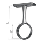 PG Support central 11138 Zinc moulé sous pression chromé ( 3000282771 )