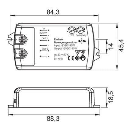 L&S LED Sensor Microwave 12 V (*24 V) ( 3000550091 )