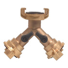 MEGA Raccordo rapido a Y in ottone per tubi flessibili misura 9,5-38 mm ( 4000300144 )