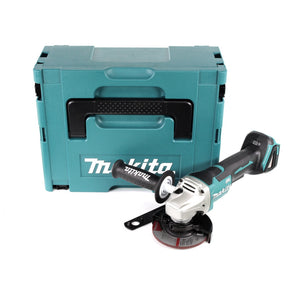 Makita DGA 458 ZJ Akku Winkelschleifer 18V 115mm Brushless Solo + Makpac - ohne Akku, ohne Ladegerät