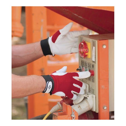 Guantes LEIPOLD+DÖHLE Griffy talla 10 color rojo/natural ( 4000371103 )