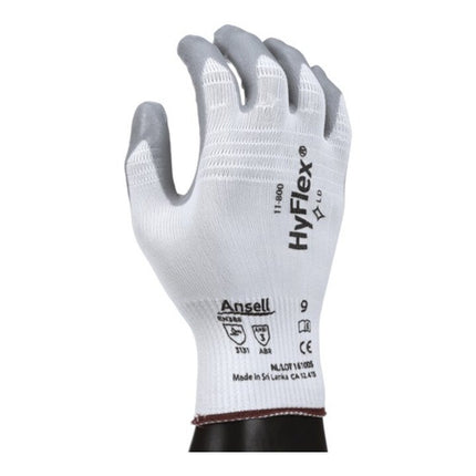 ANSELL gloves HyFlex 11-800 size 7 white/grey ( 4000371392 )