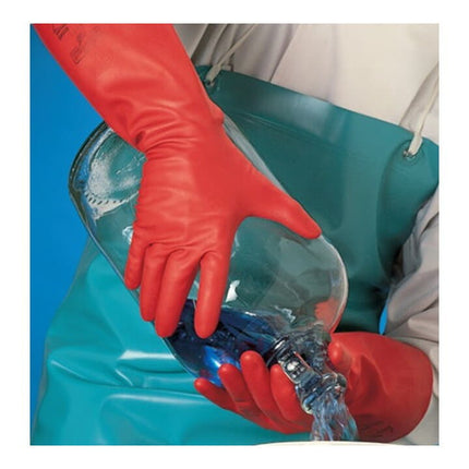 Guantes químicos ANSELL AlphaTec Sol-Vex 37-900 talla 8 rojo ( 4000371489 )