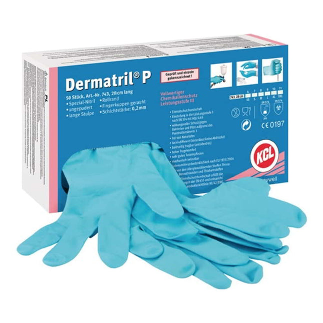 HONEYWELL guanti monouso Dermatril P 743 taglia 10 blu ( 4000371736 )