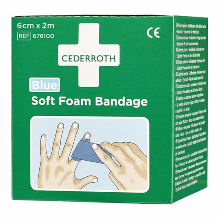 CEDERROTH Benda in schiuma morbida elastica autoadesiva, blu ( 4000386486 )