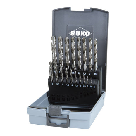 RUKO twist drill set DIN 338 type N nominal Ø 1-10x0.5 mm ( 4000600879 )