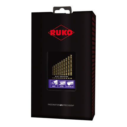 RUKO twist drill set DIN 338 type VA nominal Ø 1-13x0.5 mm ( 4000600882 )
