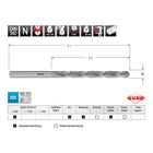 Broca espiral RUKO DIN 340 tipo N Ø nominal 13 mm ( 4000601015 )