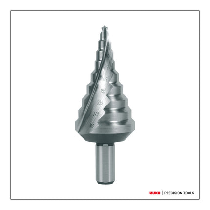 RUKO step drill bit drilling range 5.3 - 30.5 mm ( 4000601758 )