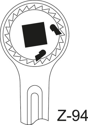 GEDORE through hole ratchet 2193 Z-94 1 ″ 40 teeth ( 4000773554 )