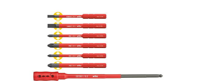 Juego de cuchillas intercambiables WIHA slimBit Pack 7 piezas ( 4000793355 )