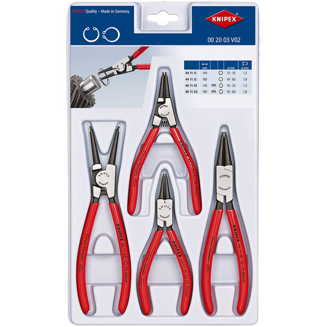 Alicates para arandelas KNIPEX 4 piezas en plástico resistente ( 4000795290 )