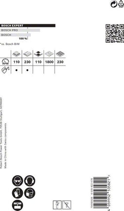 BOSCH Scie cloche Expert Tough Material D. de la scie 76 mm prof. coupe 60 mm ( 4000800257 )